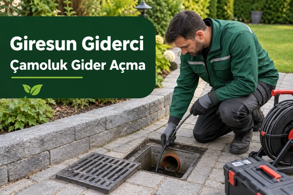 Giresun Çamoluk gider açma — bahçe tahliye çıkışının kontrolü