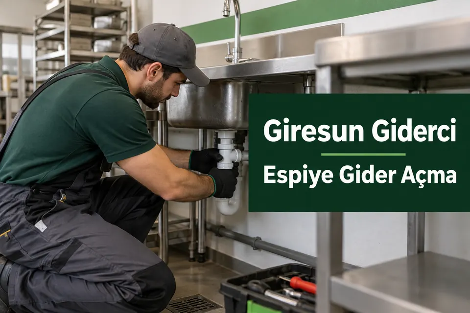 Giresun Espiye gider açma — iş yeri evye giderinde çalışma