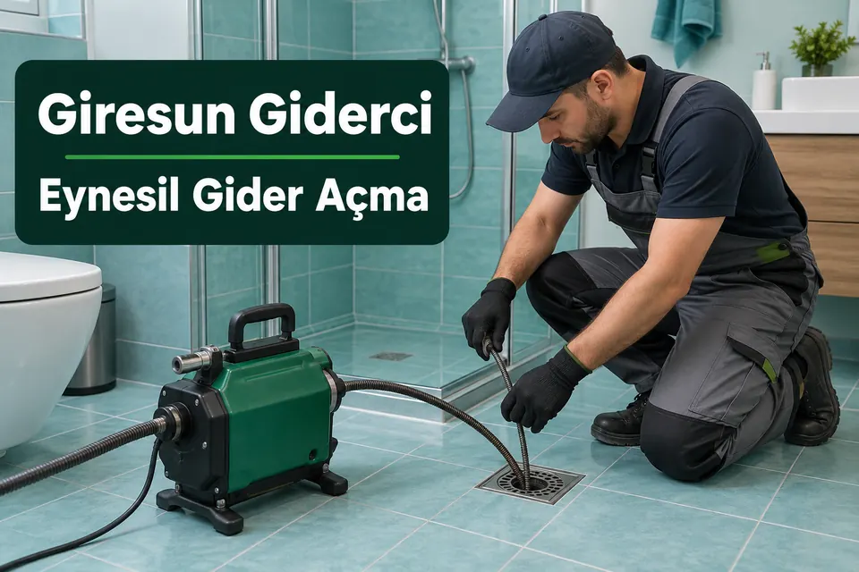 Giresun Eynesil gider açma — banyo yer giderinde açma çalışması