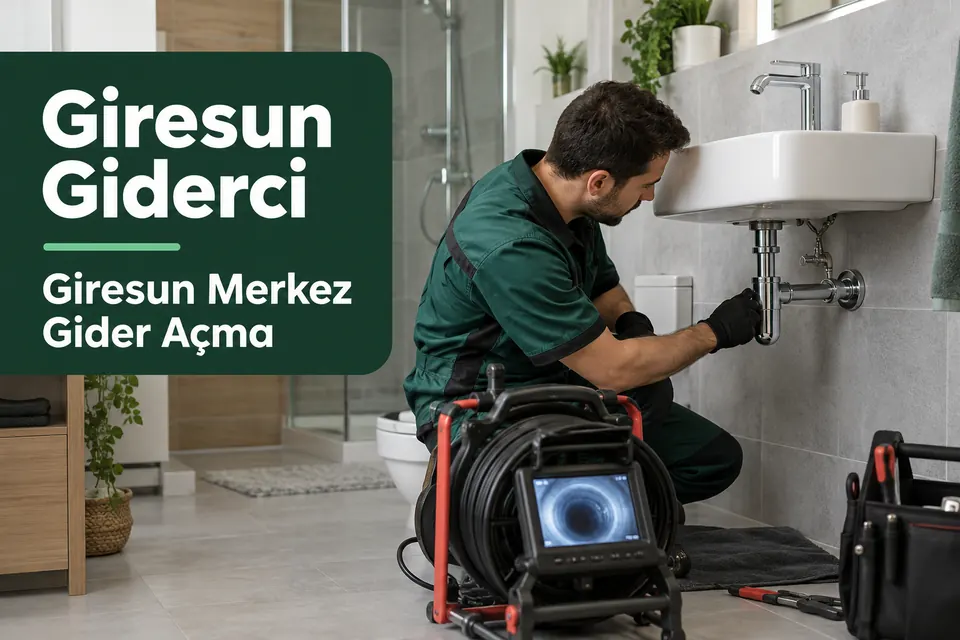 Giresun Merkez gider açma hizmet görseli Giresun Merkez gider açma — lavabo ve bağlantı hattının incelenmesi