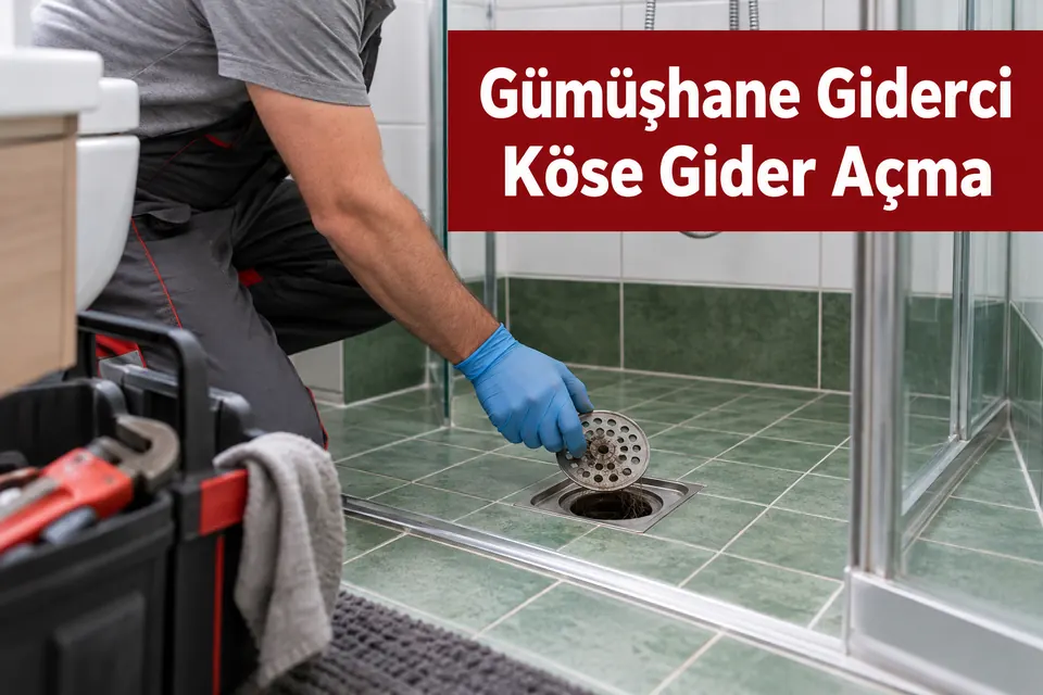 Gümüşhane Köse gider açma hizmet görseli Gümüşhane Köse gider açma — duş süzgecinin temizliği
