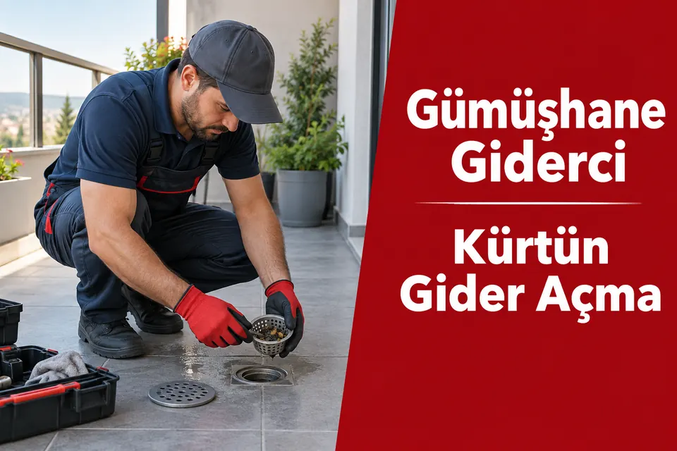 Gümüşhane Kürtün gider açma hizmet görseli Gümüşhane Kürtün gider açma — balkon süzgecinde birikinti kontrolü