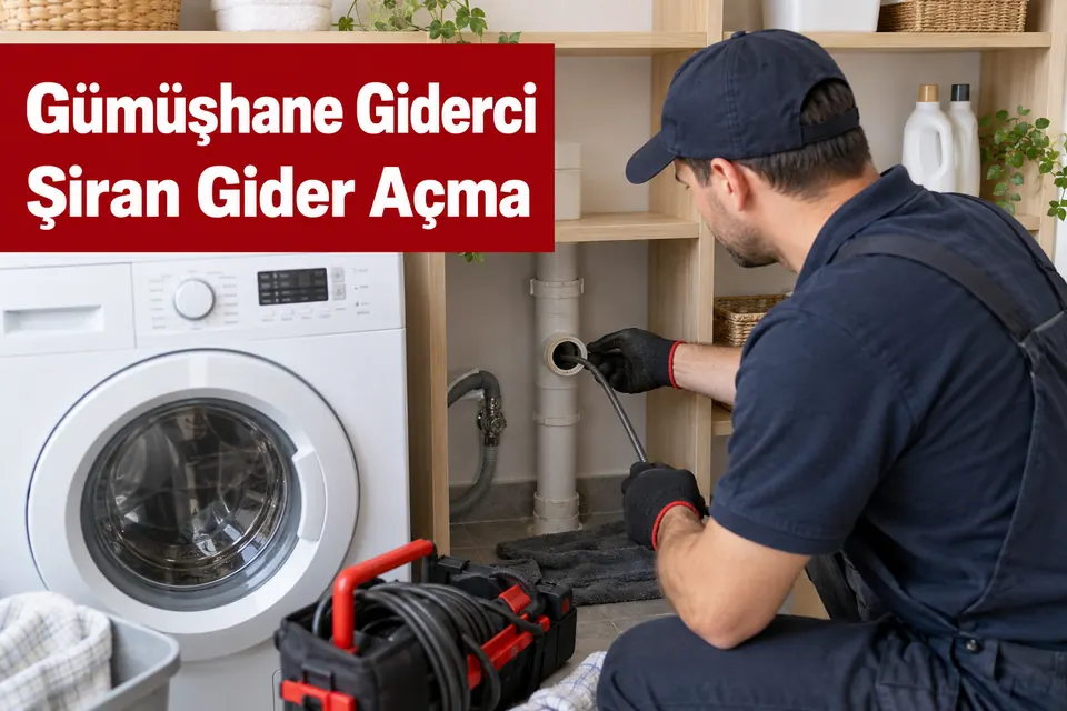 Gümüşhane Şiran gider açma — çamaşır makinesi gider bağlantısının incelenmesi