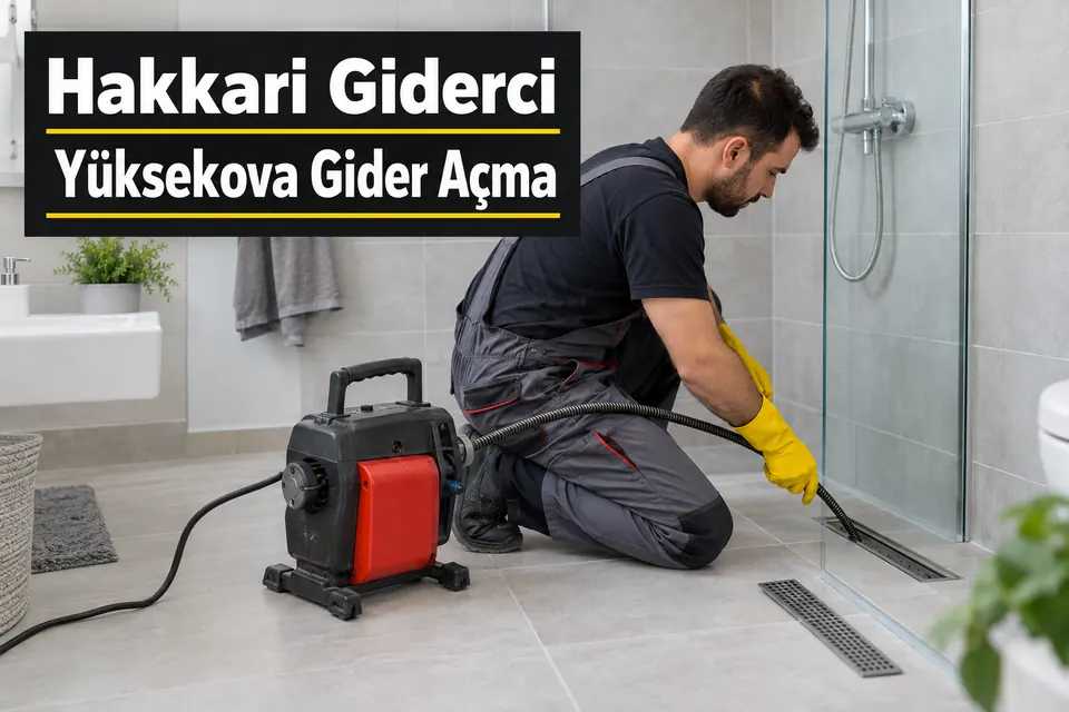 Hakkari Yüksekova gider açma hizmet görseli Hakkari Yüksekova gider açma — duş kanalında mekanik açma