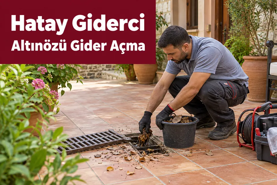 Hatay Altınözü gider açma — bahçe ızgarasında yüzey temizliği