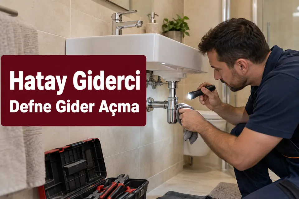 Hatay Defne gider açma — lavabo sifonunda bağlantı kontrolü