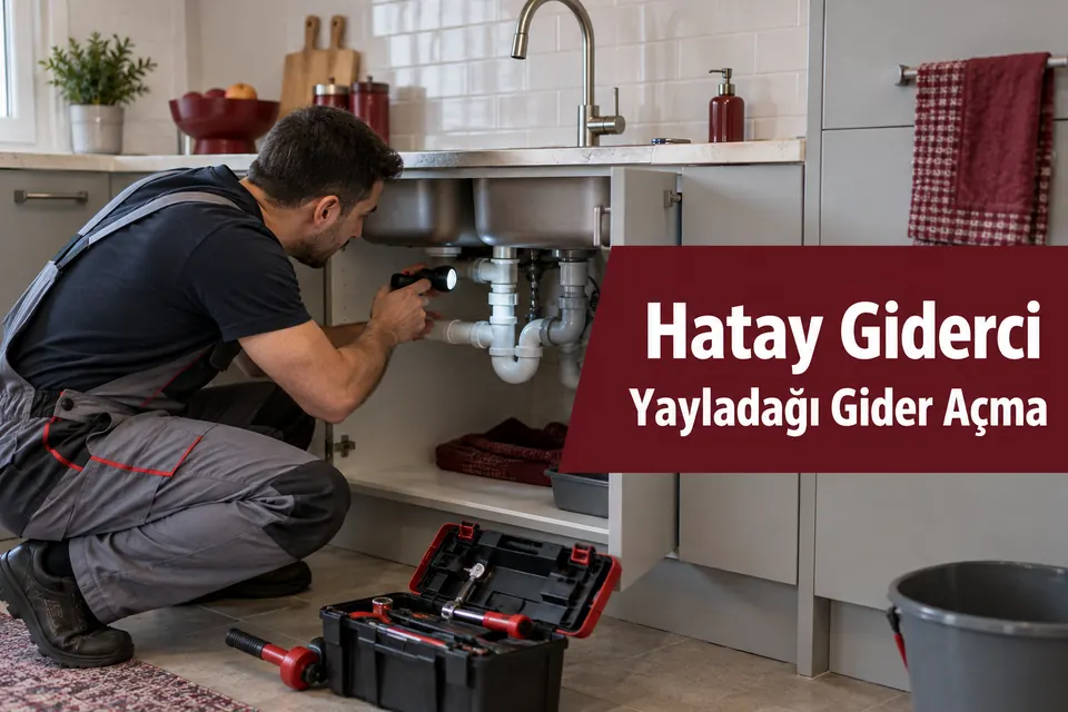Hatay Yayladağı gider açma — mutfak evyesinde akış kontrolü