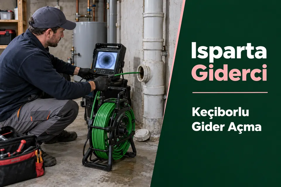 Isparta Keçiborlu gider açma — ana giderde kameralı inceleme