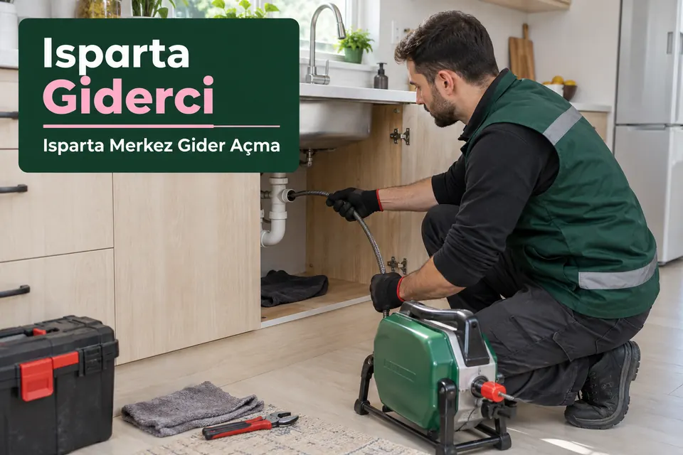 Isparta Merkez gider açma — mutfak giderinde mekanik açma çalışması