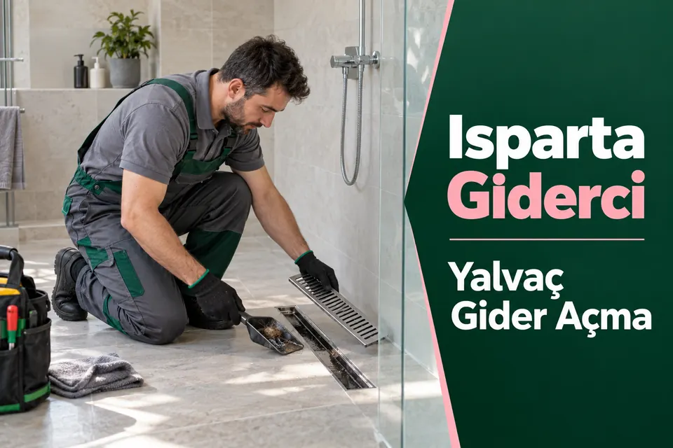 Isparta Yalvaç gider açma — duş kanalında birikinti kontrolü