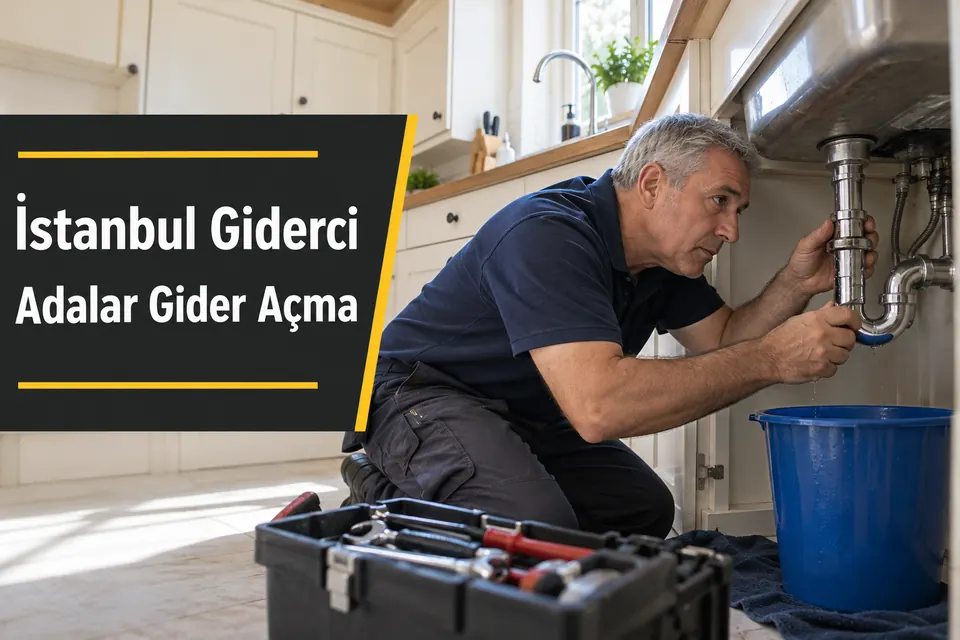 İstanbul Adalar gider açma hizmet görseli İstanbul Adalar gider açma — mutfak sifonu ve bağlantısının incelenmesi