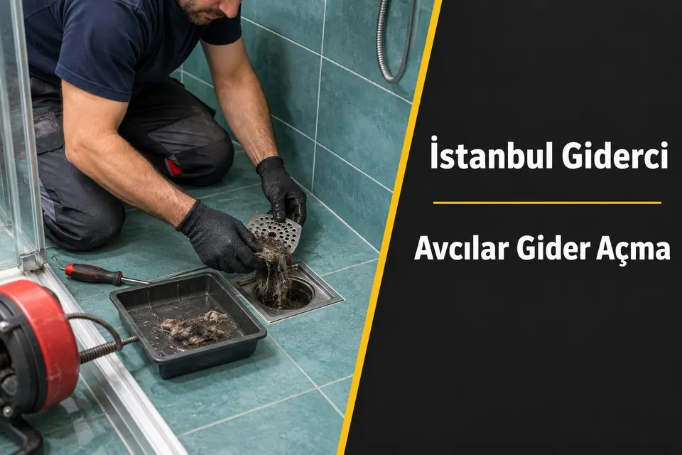 İstanbul Avcılar gider açma hizmet görseli İstanbul Avcılar gider açma — duş süzgecinde birikinti kontrolü