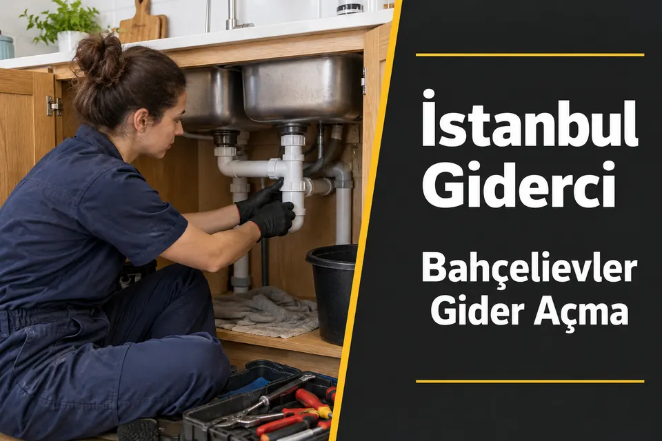 İstanbul Bahçelievler gider açma hizmet görseli İstanbul Bahçelievler gider açma — çift evyenin ortak gider bağlantısının incelenmesi