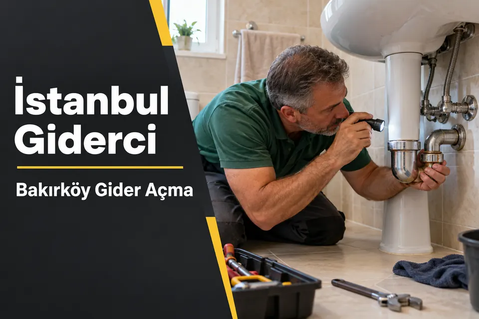 İstanbul Bakırköy gider açma hizmet görseli İstanbul Bakırköy gider açma — lavabo gider bağlantısında sızıntı kontrolü