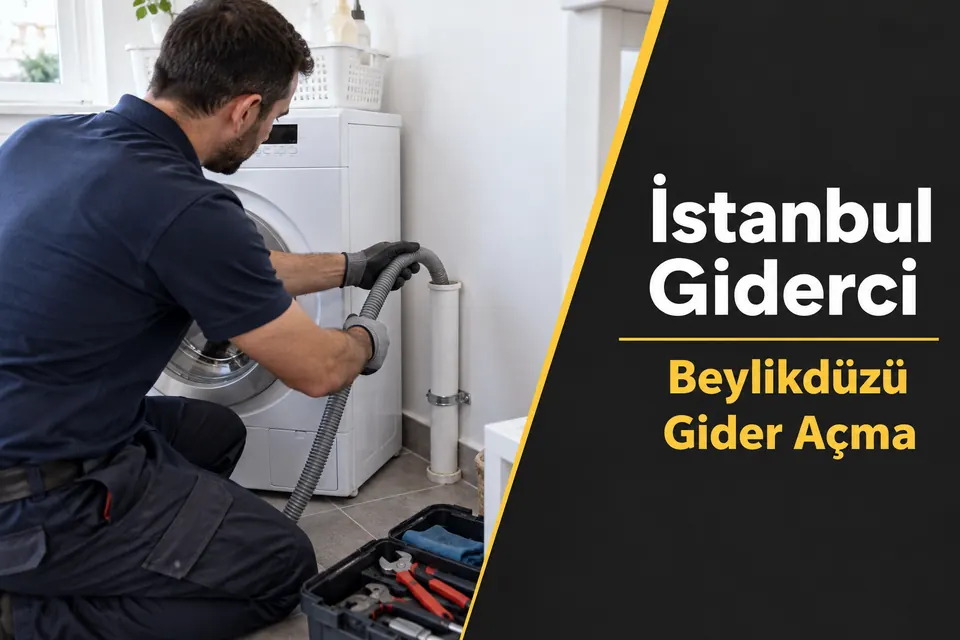 İstanbul Beylikdüzü gider açma hizmet görseli İstanbul Beylikdüzü gider açma — çamaşır makinesi gider bağlantısının kontrolü