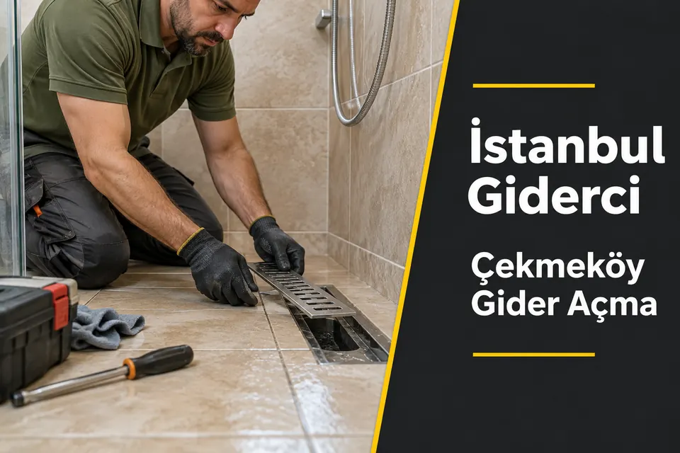 İstanbul Çekmeköy gider açma — lineer duş süzgecinin kontrolü
