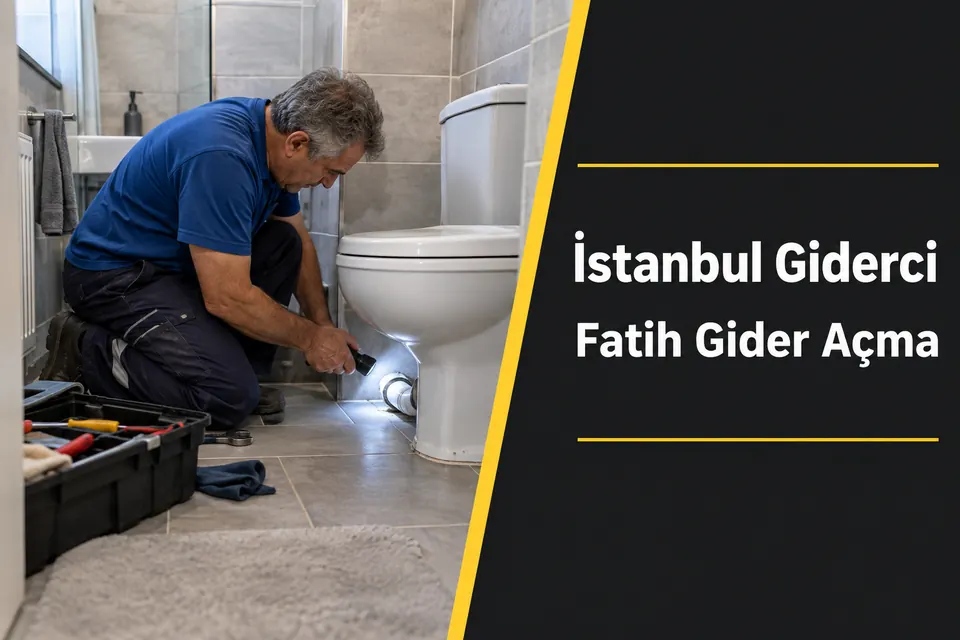 İstanbul Fatih gider açma hizmet görseli İstanbul Fatih gider açma — klozet bağlantısında kontrol