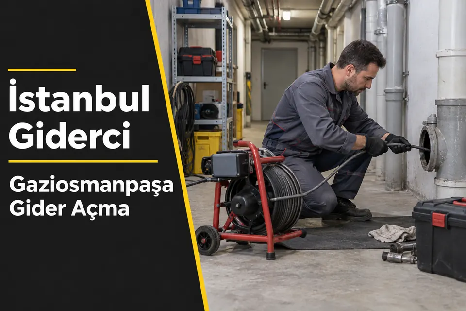 İstanbul Gaziosmanpaşa gider açma — ana atık su borusunda tıkanıklık açma