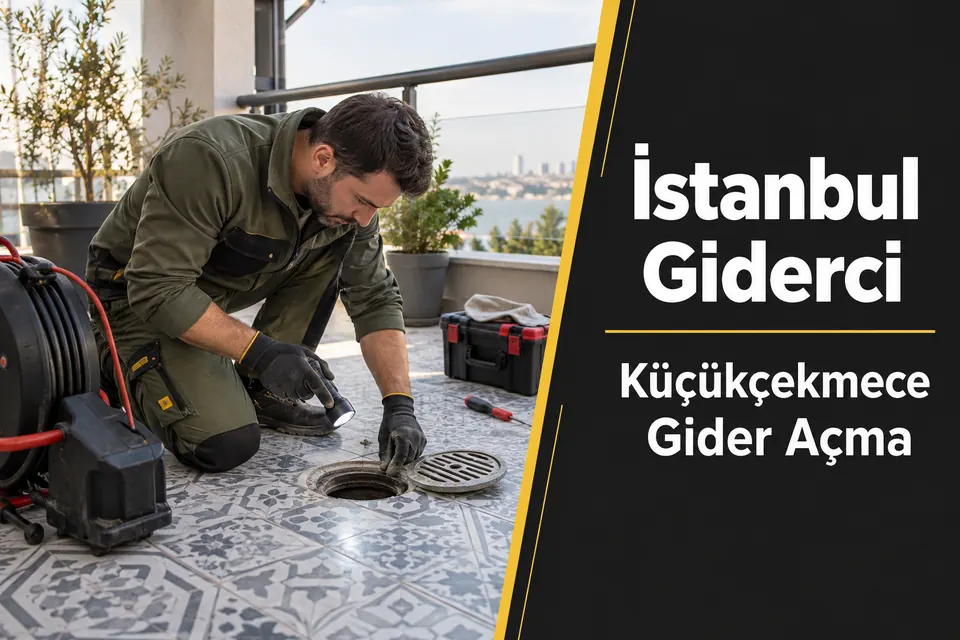 İstanbul Küçükçekmece gider açma hizmet görseli İstanbul Küçükçekmece gider açma — balkon süzgeci çıkışının kontrolü