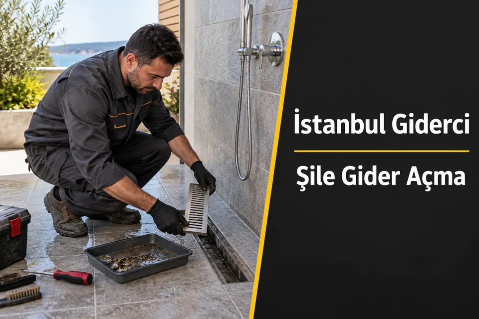 İstanbul Şile gider açma hizmet görseli İstanbul Şile gider açma — dış alan yer süzgecinin temizliği