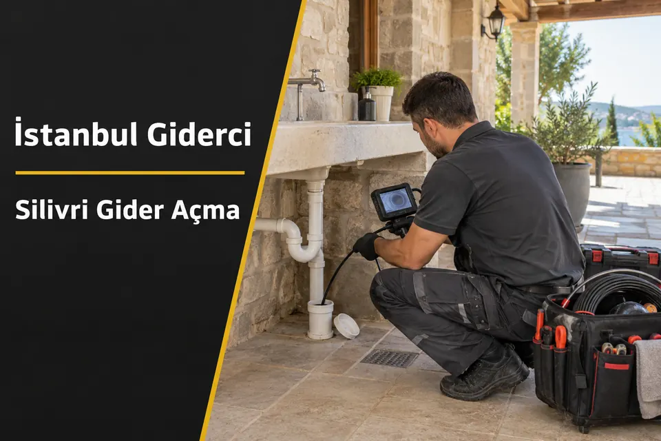 İstanbul Silivri gider açma hizmet görseli İstanbul Silivri gider açma — avlu gideri hattında kamera kontrolü