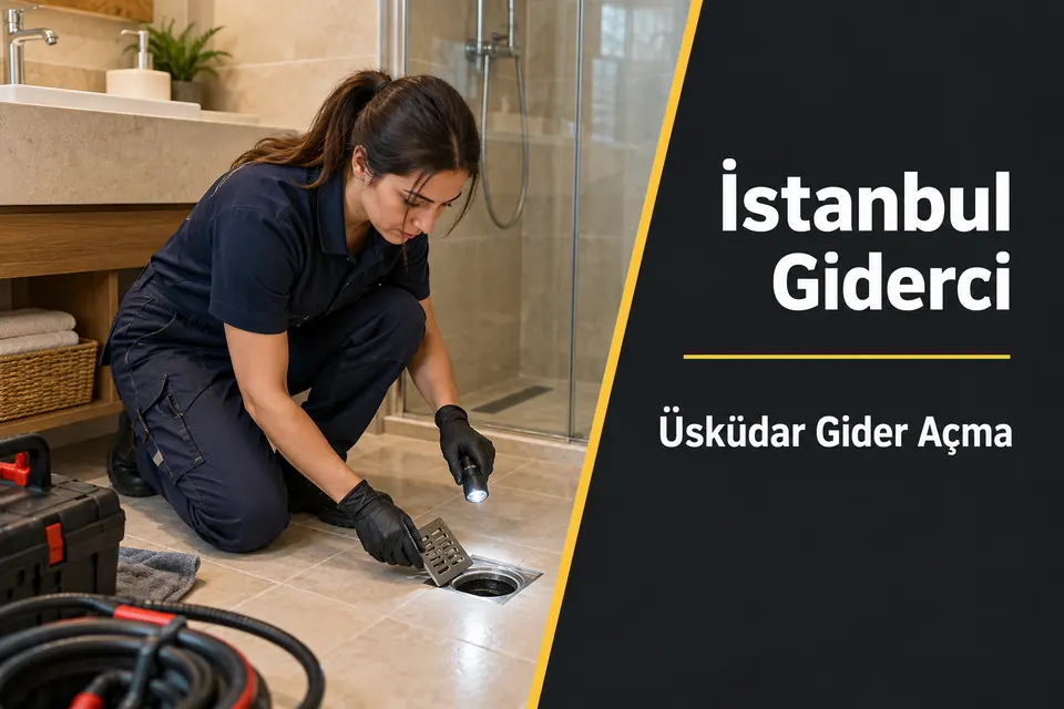 İstanbul Üsküdar gider açma — banyo gideri ve sifon bölgesinde kontrol
