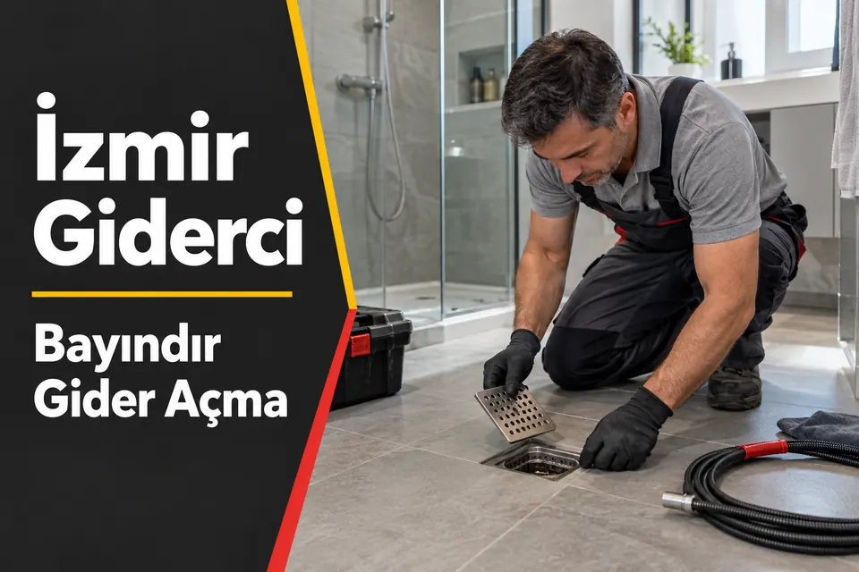 İzmir Bayındır gider açma — duş yer süzgecinin kontrolü