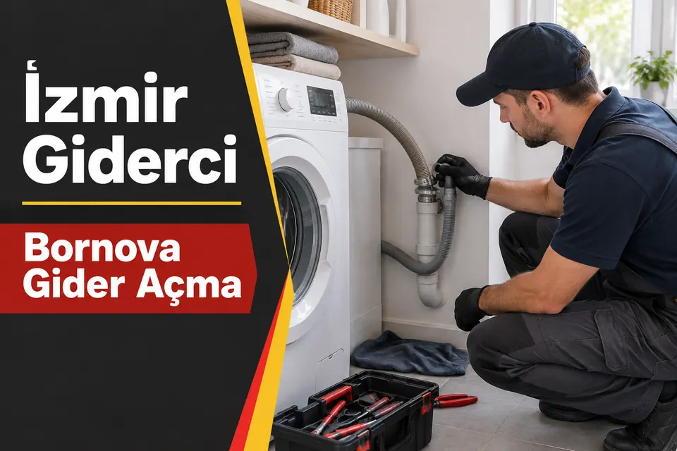 İzmir Bornova gider açma hizmet görseli İzmir Bornova gider açma — çamaşır makinesi tahliye bağlantısının kontrolü