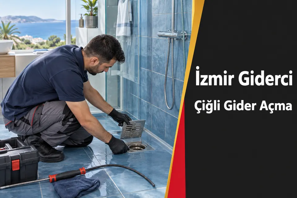 İzmir Çiğli gider açma — duş tahliyesinde akış kontrolü