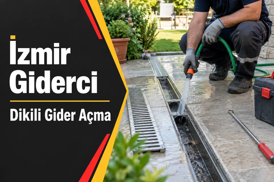 İzmir Dikili gider açma hizmet görseli İzmir Dikili gider açma — bahçe drenaj kanalının temizlenmesi