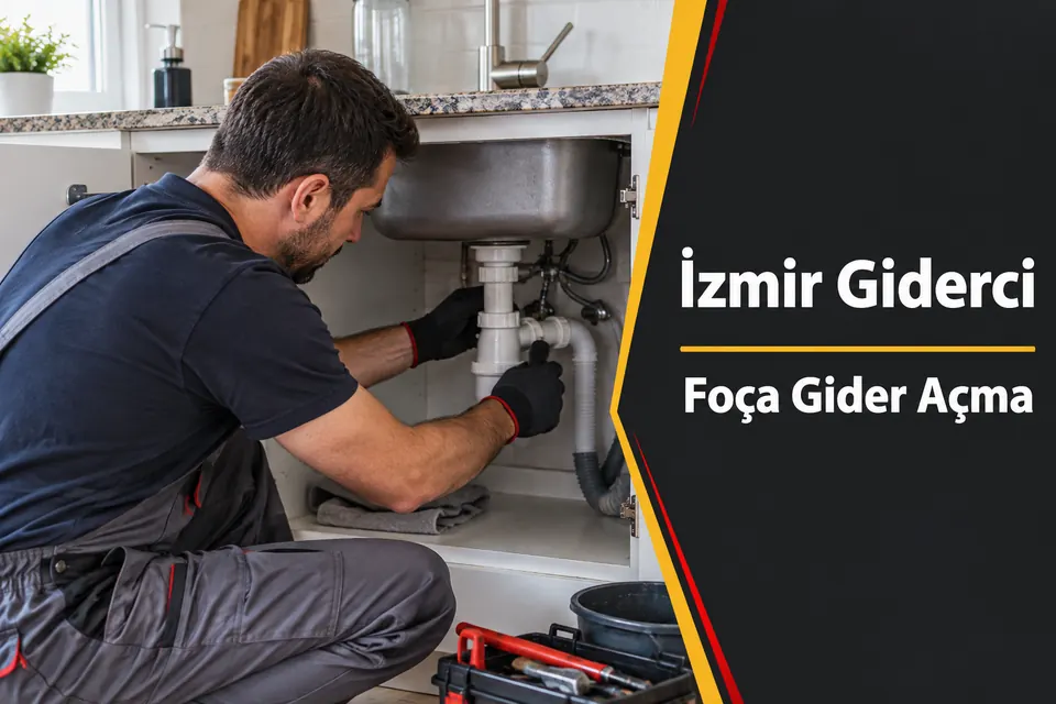 İzmir Foça gider açma hizmet görseli İzmir Foça gider açma — bulaşık makinesi gider bağlantısının incelenmesi