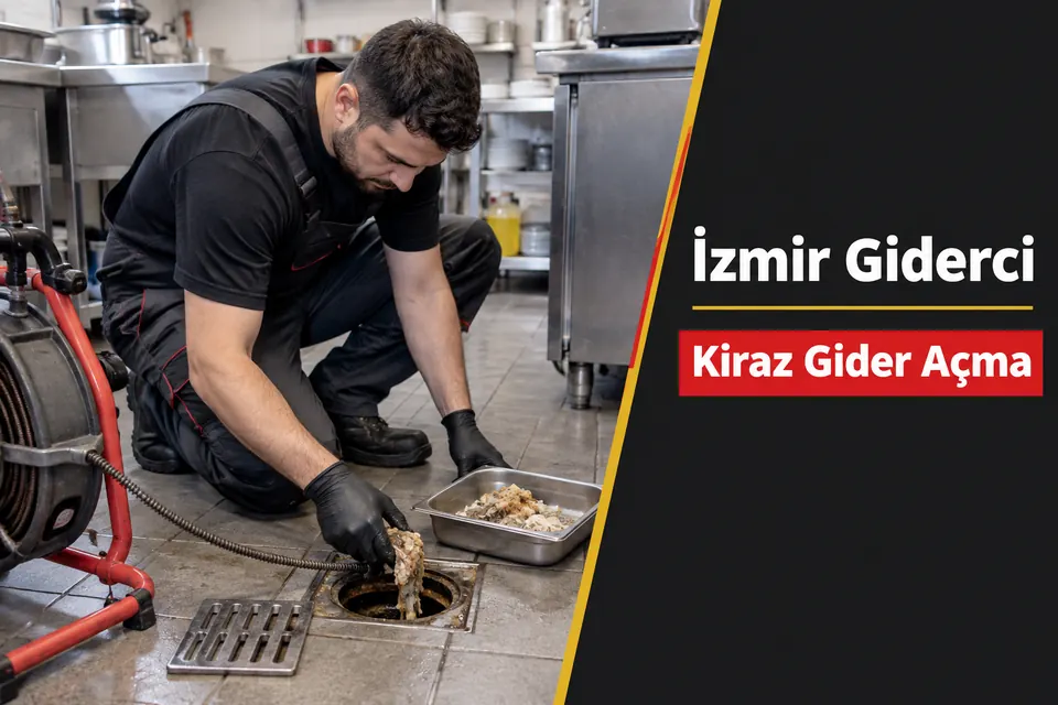İzmir Kiraz gider açma — iş yeri yer giderinde yağlı birikinti kontrolü