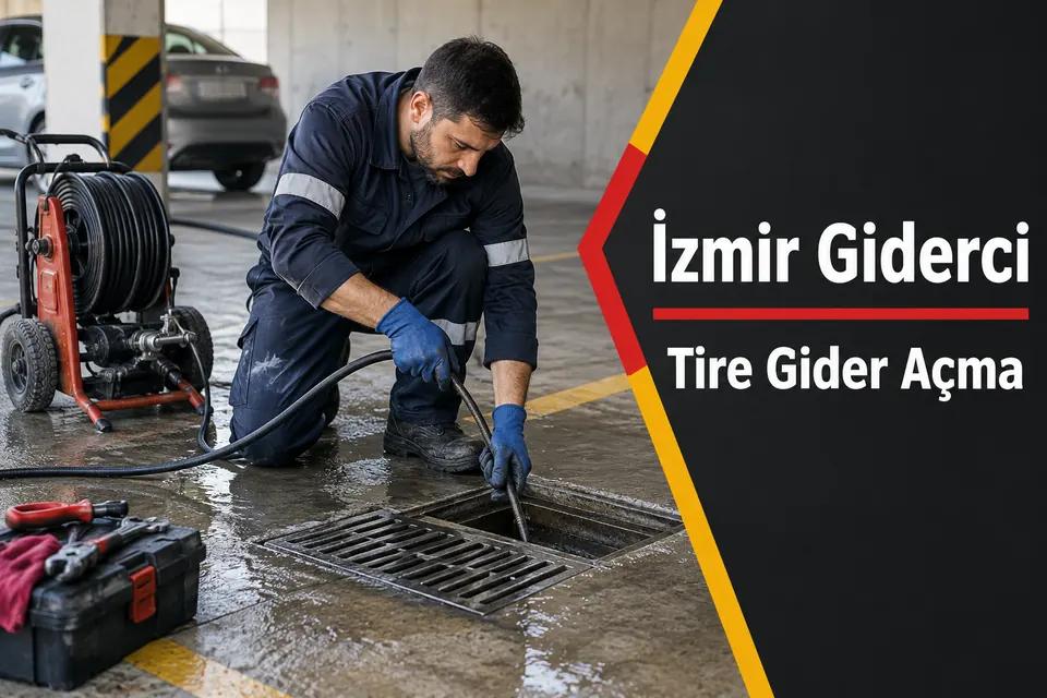 İzmir Tire gider açma hizmet görseli İzmir Tire gider açma — yıkama alanı yer süzgecinin incelenmesi