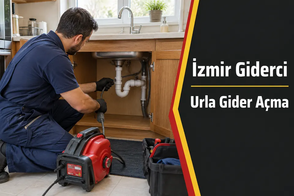 İzmir Urla gider açma hizmet görseli İzmir Urla gider açma — mutfak evyesi duvar çıkışının incelenmesi
