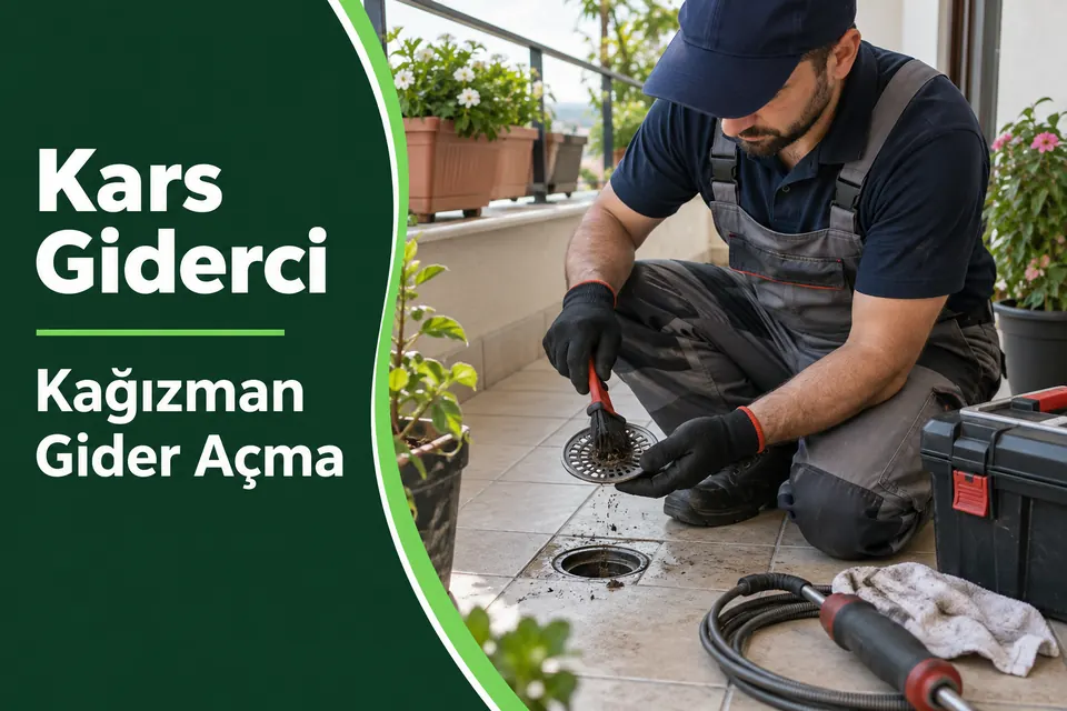 Kars Kağızman gider açma hizmet görseli Kars Kağızman gider açma — balkon süzgecinin ve giriş ağzının temizliği