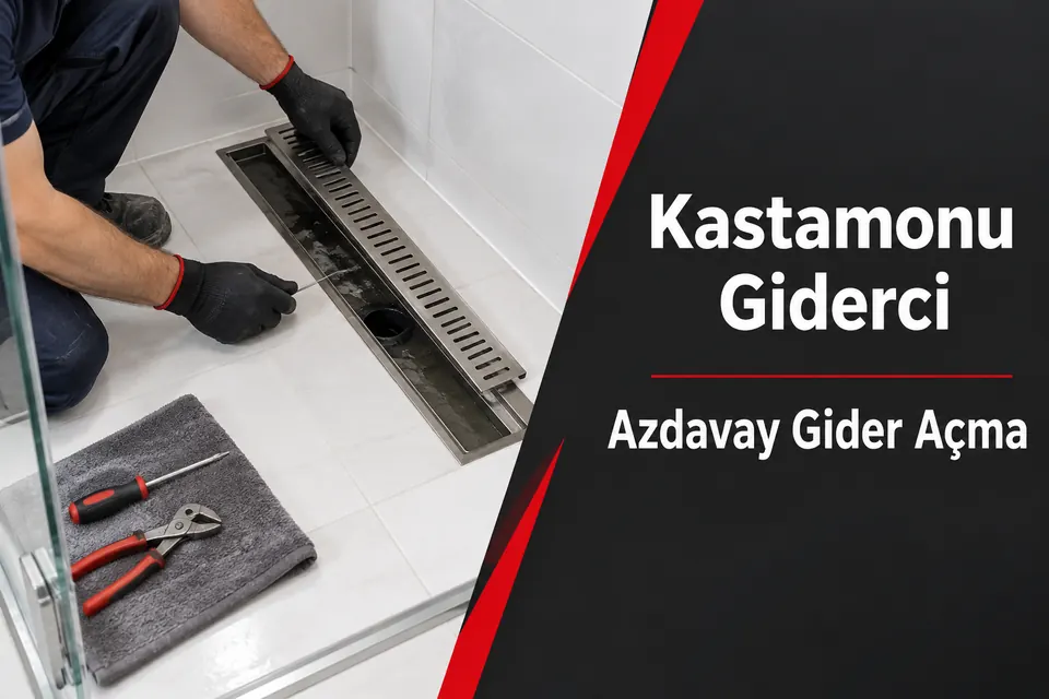 Kastamonu Azdavay gider açma — duş süzgecinin çıkarılabilir parçasının kontrolü