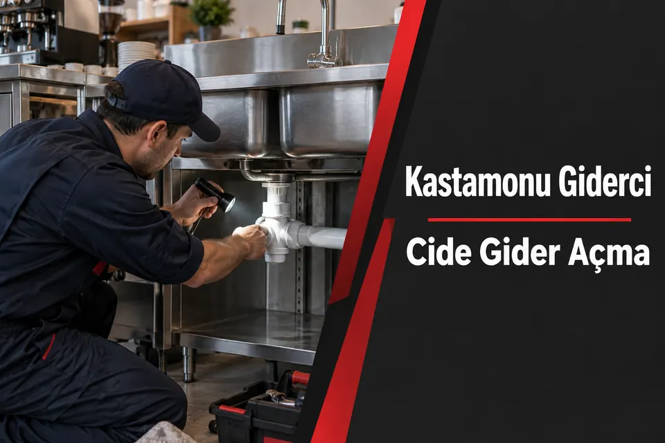Kastamonu Cide gider açma hizmet görseli Kastamonu Cide gider açma — çift evyenin ortak çıkışının incelenmesi