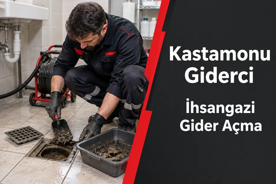 Kastamonu İhsangazi gider açma hizmet görseli Kastamonu İhsangazi gider açma — yıkama alanı yer süzgecinde tortu kontrolü