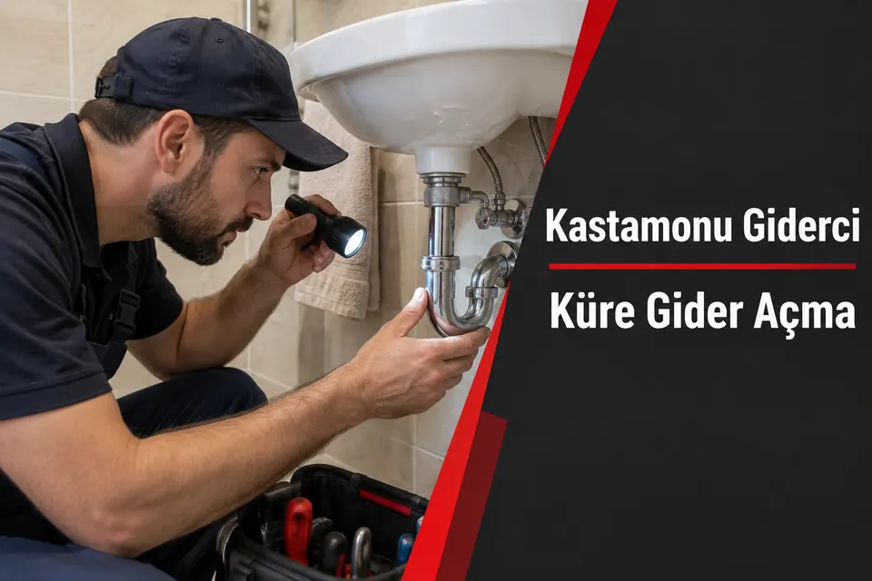 Kastamonu Küre gider açma hizmet görseli Kastamonu Küre gider açma — lavabo sifonu ve sızdırmazlık kontrolü