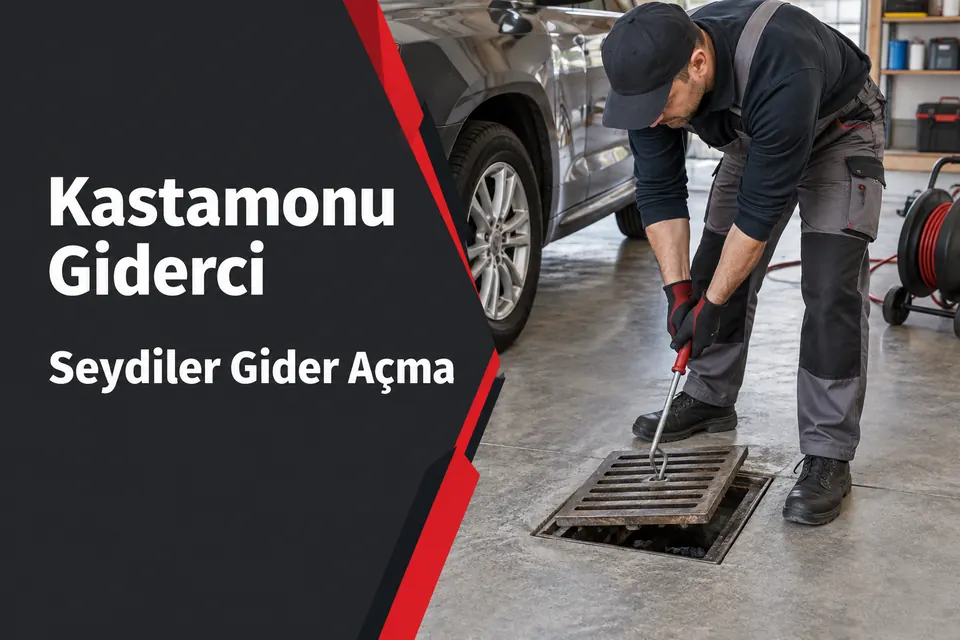 Kastamonu Seydiler gider açma hizmet görseli Kastamonu Seydiler gider açma — garaj süzgeci girişinin incelenmesi