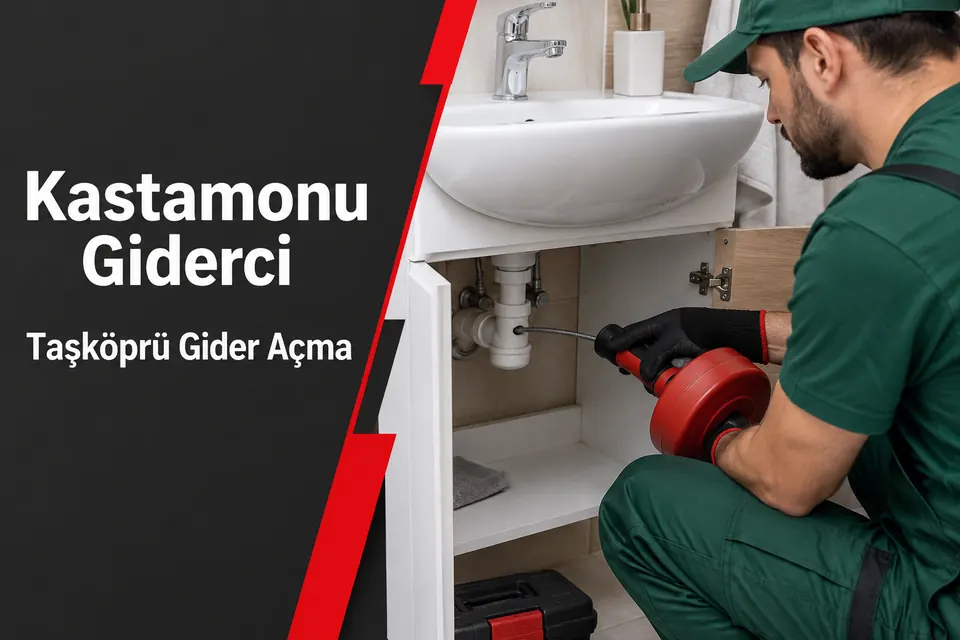 Kastamonu Taşköprü gider açma — lavabo giderinde mekanik ekipman hazırlığı