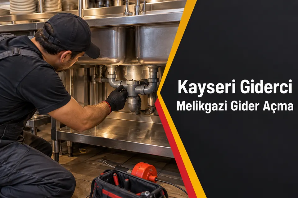 Kayseri Melikgazi gider açma hizmet görseli Kayseri Melikgazi gider açma — iş yeri çift evye giderinin kontrolü