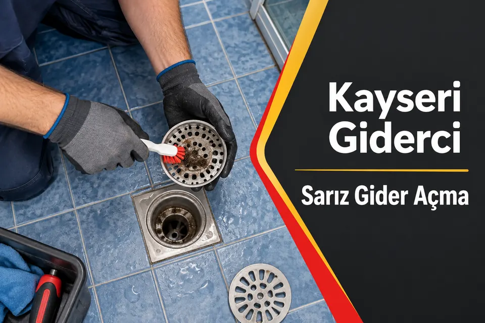 Kayseri Sarız gider açma — duş süzgecinin çıkarılabilir sepetinin temizliği