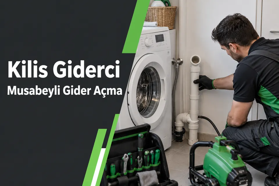 Kilis Musabeyli gider açma hizmet görseli Kilis Musabeyli gider açma — makine tahliye bağlantısının incelenmesi