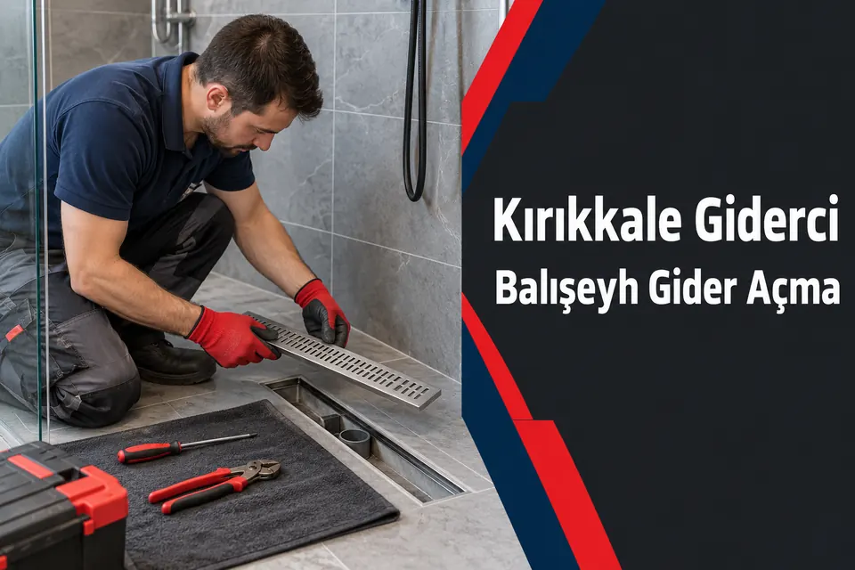 Kırıkkale Balışeyh gider açma hizmet görseli Kırıkkale Balışeyh gider açma — duş süzgeci çıkışının incelenmesi