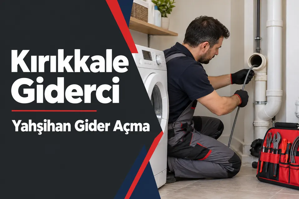 Kırıkkale Yahşihan gider açma — makine gider bağlantısının incelenmesi