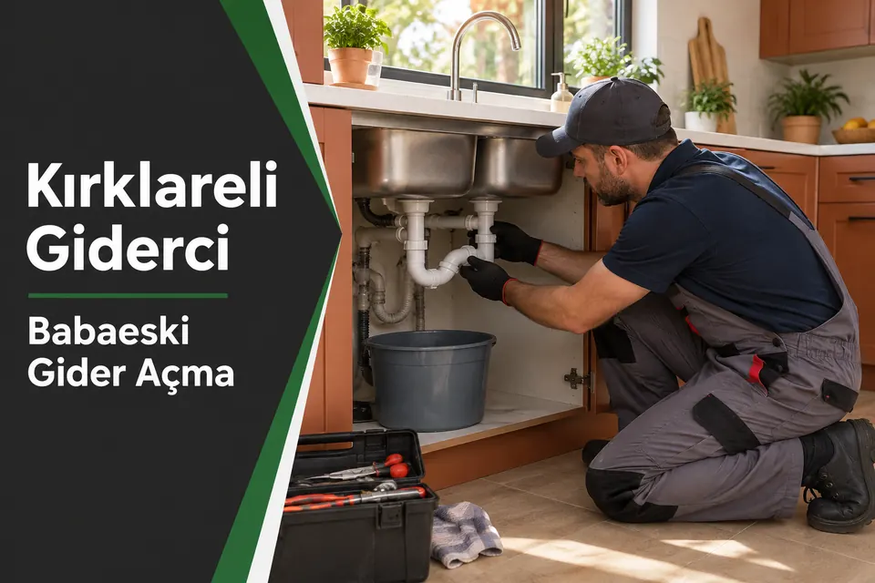 Kırklareli Babaeski gider açma — çift gözlü mutfak evyesinin sifon bağlantısında kontrol