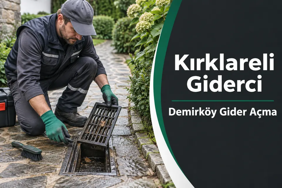 Kırklareli Demirköy gider açma — bahçe drenaj ızgarasında yüzey ve çıkış kontrolü