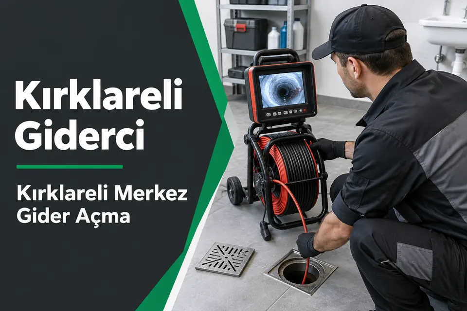 Kırklareli Merkez gider açma hizmet görseli Kırklareli Merkez gider açma — tekrarlayan gider tıkanıklığı için kamera ekranının incelenmesi