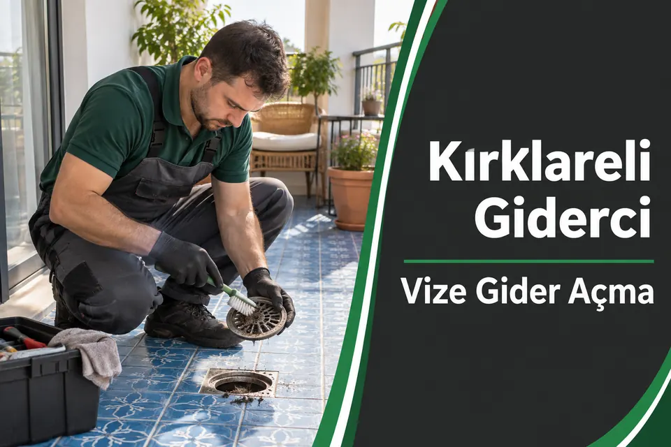 Kırklareli Vize gider açma hizmet görseli Kırklareli Vize gider açma — balkon süzgecinin ve çevresindeki su yolunun kontrolü